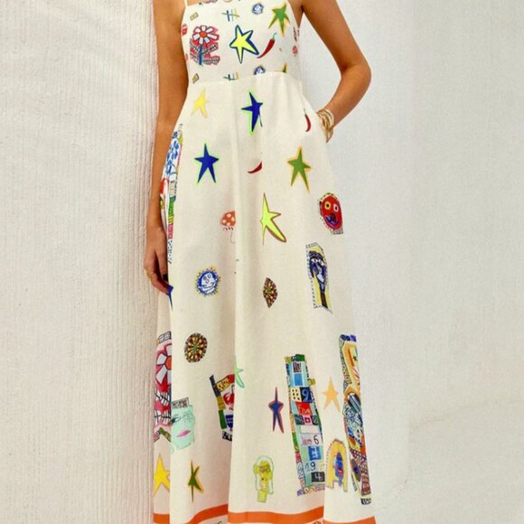 BNWT Commense Patterened Maxi Dress - Picture 1 of 1